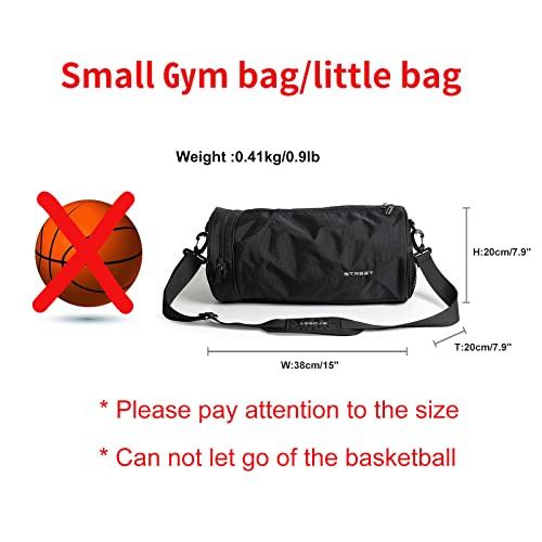 Sports Gym Bag for Men and Women Workout Bags Mens Gym Bag Black, X-Small