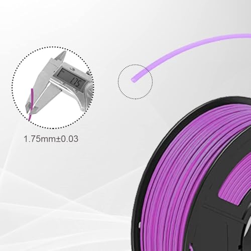Image of 250G Glow in the Dark PLA 3D Printer Filament 1.75mm Filajoy3D 3D Printing Filament Dimensional Accuracy + /- 0.02mm for Most FDM 3D Printers,Purple