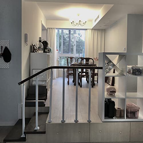 Poteau de garde-corps blanc pour éliminer les risques de chute sur escalier et terrasse de 80cm - 8