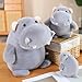 AQCQDQ Nilpferd Plüschtier, Kuscheltier, Stofftier, Plüsch Spielzeug, Weiche Flauschige Schmusekissen, Kinderzimmer Deko, Wurfkissen, Geschenke (12cm)