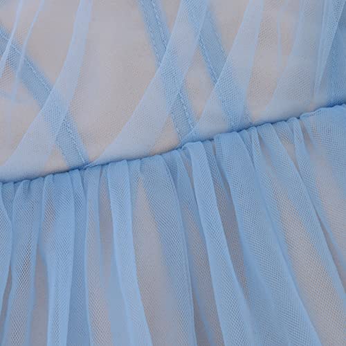 Vestido azul royal para outono vestido de baile para meninas adolescentes, sem mangas, um ombro, méd