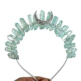 Watreketal Diadema de cristal con corona adecuada para fiestas, bodas, compromisos, regalos ideales para la familia y cuarzo frito