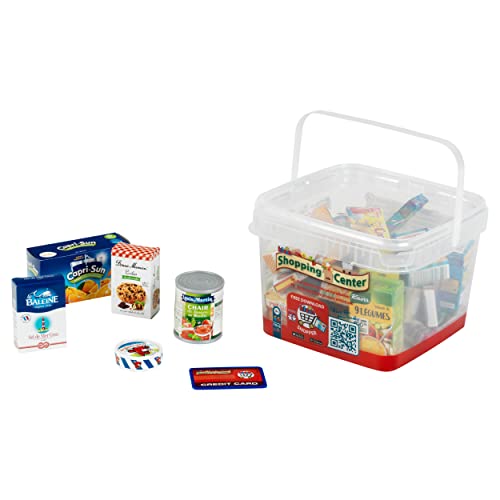 Theo Klein 7215 Caja pequeña Llena de Productos franceses, con Cajas y Botes para Tienda, Juguete para niños Desde 3 años