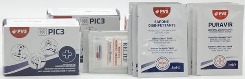 Salviette Disinfettanti assortite Astuccio 3 con 8 (3 disinfettante - 2 ammoniaca - 3 bustine sapone igienizzante) --