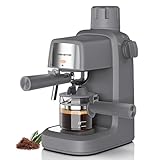 KEENSTAR 3.5Bar Espresso Machine with Milk Frother, 800W Compact Espresso and Cappuccino Machine with Preheating Function, 4 Cup Espresso Maker for Cappuccino or Latte, Gift for Coffee Lover