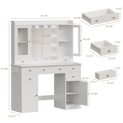 Luxury Makeup Vanity Desk with Lights