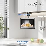 PureMounts Uchwyt sufitowy do telewizora o przekątnej ekranu 13-27", składany, z regulacją wysokości, wychylny, pochylony, do VESA 100 x 100, czarny