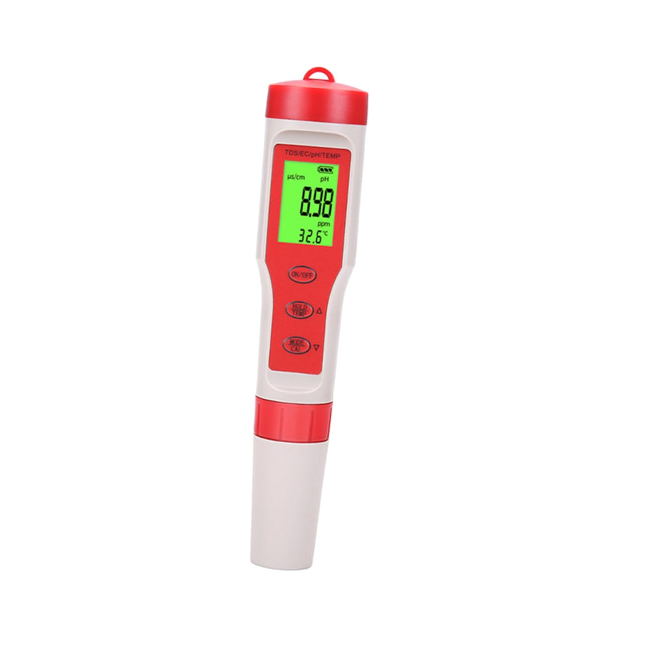 Penna Tester Digitale per Acqua Funzione Atc Misura Ph Ec e Temperatura Display Retroilluminato per Test Acqua Potabile Acquari e Colture Idroponiche
