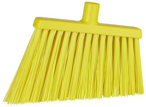 Vikan - Scopa Angolare Igienica - Fibre Lunghe Oblique Extra Rigide - Giallo
