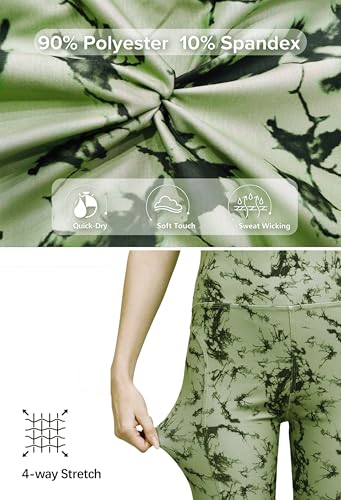 Image of High Waist Sports Activewear Printed Shorts for Women Ideal for Gym and Yoga or Cycling with Side Pocket, Stretchable, Flexible, Slim Fit