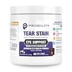 Nootie Progility Tear Stain Supplement for Dogs, Advanced Eye Health Formula, Helps Minimize Tear Stains, 80 Chews, Sold in Over 10,000 Vet Clinics and Pet Stores Worldwide