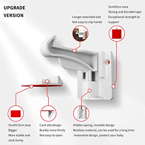 Cupboard Locks For Children - Child Safety Locks, Baby Proofing Drawer Kit Latches - No Drilling - Non Magnetic Child Proof Kitchen Cabinet Lock For Babies - Childproof - 15 Pack #TOP1