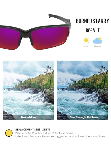 Image of BLAZERBUCK Polarized Replacement Lenses for Oakley Flak Beta OO9363 /Flak Beta Asian Fit OO9372 Sunglass