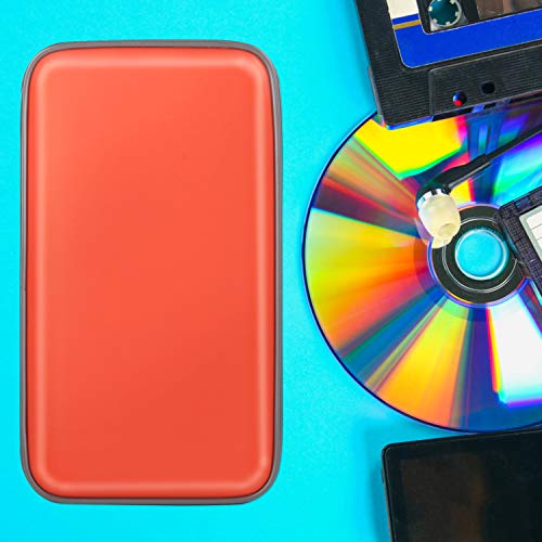 Timcorr Dvd Case Cd Storage Case: 80 Capacity Portable Cd Case Holder Organizer Protective Hard Plastic Cd Wallet Binder Booklet With Handle For Car Home Travel | Movie Media Audio Music, 80 Orange #TOP4