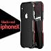 Luphie For Apple iPhone X Case Shockproof Ultra Luxury Aluminum Metal Frame Armor Irregularly Aluminum Metal Screw Frame Bumper Built-in Sponge For iPhone X