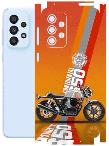 Image of AtOdds - Full Body Back Screen Guard Protector Film - Lamination Wrap Skin Sticker Compatible with Samsung Galaxy A33 (5G) | Scratchproof Matte Finish (Bullet)