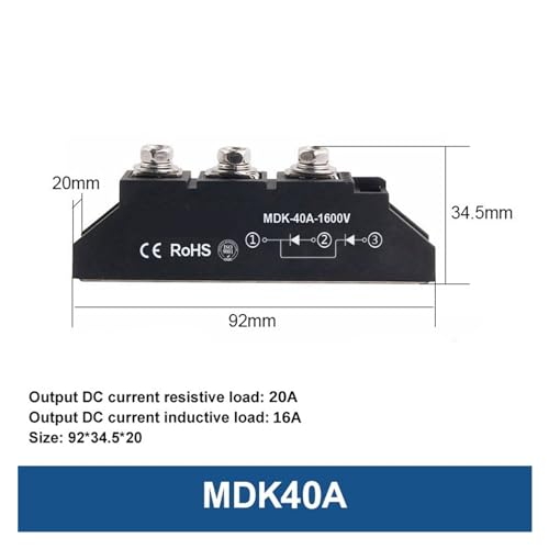 Protección de corriente fotovoltaica con diodo anti-inverso MDK 70A solar 3