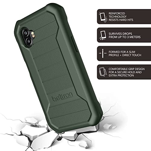 Image of BELTRON Galaxy XCover6 Pro Heavy Duty Case, Industrial Strength Armor Case with Reinforced Technology for Samsung Galaxy XCover 6 Pro 2022 SM-G736 (AT&T FirstNet Verizon) - Green
