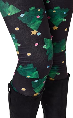 Image of sissycos Women's 80s Leggings Neon Artistic Splash Printed Buttery Soft Stretchy Pants