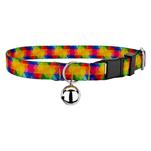 Country Brook Petz - Kaleidoscope Cat Collar - Groovy Collection Featuring Far Out Designs