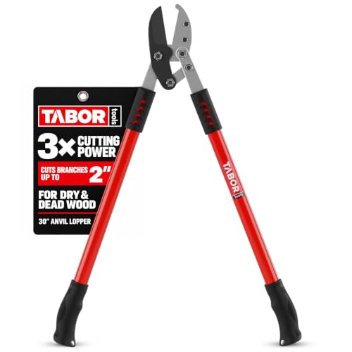 TABOR TOOLS GG12E Amboss Baumschere für trockenes, hartes und...