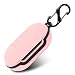 Silicone Case Cover for Galaxy Buds 2019/Galaxy Buds Plus, Full Body Protections with Carabiner, Anti-Lost & Shockproof Soft Skin for Samsung Galaxy Buds/Buds Plus, Support Wireless Charging (Pink)
