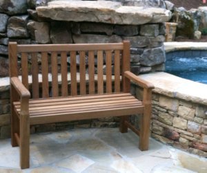 Atlanta Teak Furniture - Classic Teak Bench - 4 Feet #TOP1