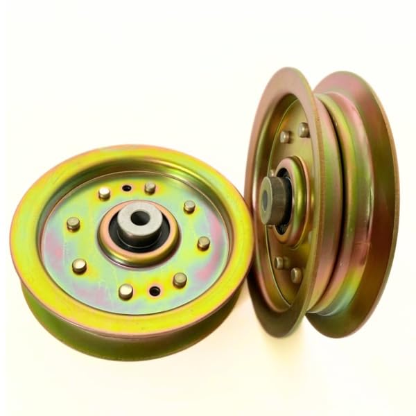 756-04129 Flat Idler Pulley for MTD Cub Cadet RZT 50 L54 42 S50 Troy-Bilt GT54 TB2450 753-08171 756-04129B 756-04129C 2 Pack