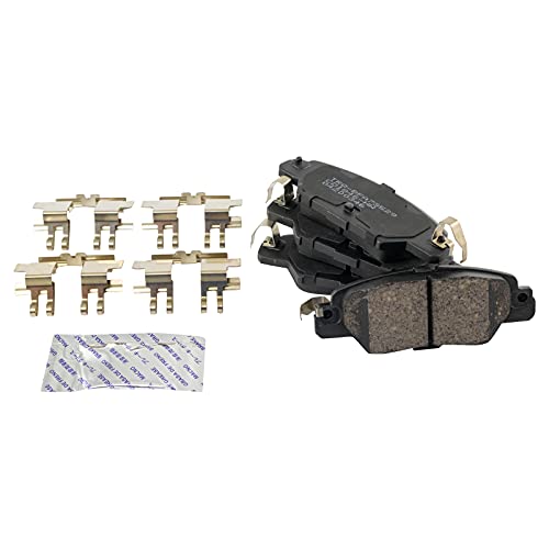 Image of TRQ Rear Ceramic Brake Pad and Rotor Set