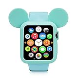 Navor Soft Silicone Protective Case Disney Character Mickey Mouse Ears Compatible with Apple Watch 42mm Series 1 2 3 [IWC-MK-01] Green