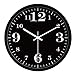 Produktbild LZC Wanduhr Die Runde Dekorative Schwarze Geschäftsuhr Der Stillen Wanduhr Kann In Der Bürowohnzimmer-Schlafzimmerkonferenzraumuhr Benutzt Haus Dekoration (Color : A, Size : 14inches)