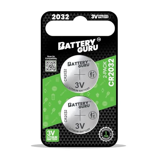 CR2032 3V Car Key Battery (Pack of 2)