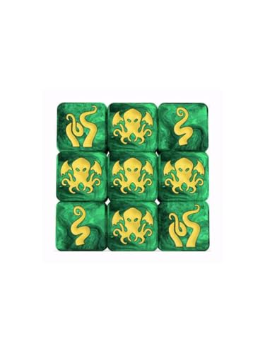 Gamelyn Games | Tiny Epic Cthulhu - 9 Pack Extra Dice Set | Board Game Accessory