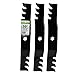 MaxPower 561545X Commercial Mulching 3-Blade Set to Replace MTD/Cub Cadet/Troy-Bilt 742-04053, 742-04053A, 942-04053-X, 942-04053A, and Many Others