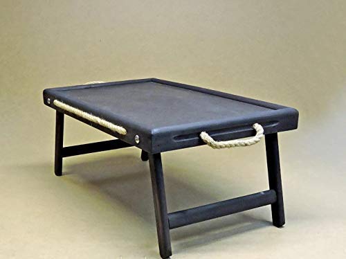 Wooden Brekfast Tray Table with Folding Legs Foldable Serving Portable Laptop Tray Snack Tray Breakfast Table Bed Table Drawing Table breakfast table