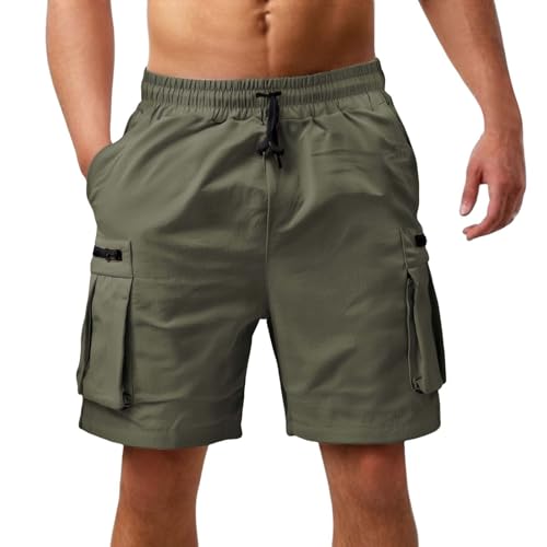 JPLZi Big and Tall Cargo Shorts Men's Khaki Shorts