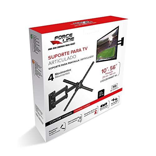 SUPORTE COM 4 MOVIMENTOS P/TV 10-56