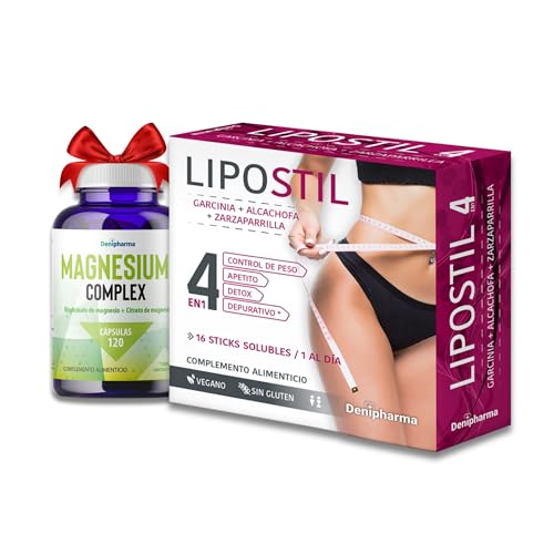 Pack Lipostil + Magnesium Complex - Acción localizada en abdomen caderas y piernas - Bisglicinato Citrato 800mg - Alta biodisponibilidad - Bienestar