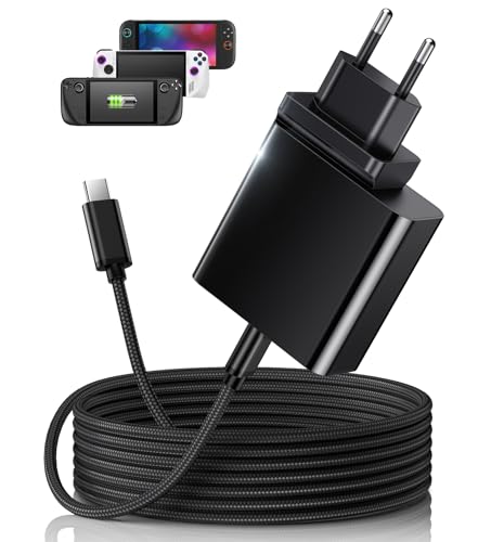 Adaptateur Secteur Pliable PD3.0 65W et Câble 2M Compatible ROG Ally et Switch 2