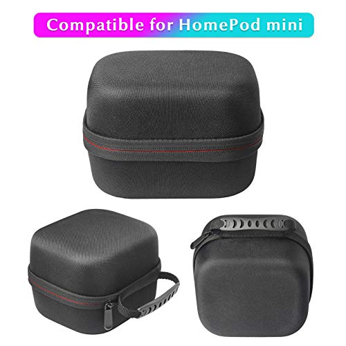 J-ouuo HomePod mini��p�P�[�X ���[�P�[�X �ϏՌ� �y�ʃR���p�N�g �h���h�o �������x���x�b�g������ �n���h���t�� 160x130x100mm 225g (��)