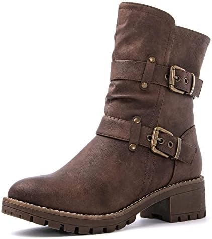 GLOBALWIN Womens Fashion Ankle Boot, 21yy13Brown, Size 6 (GW-W21YY13-BROWN-SZ-6)