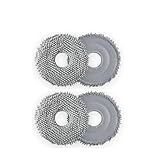 Ersatz-Zubehör-Set für Q-Serie, inklusive Hauptseitenbürsten, Filter, Staubbeutel, Behälter, Wischtücher, kompatibel mit Q Revo Revo Pro und Maxv Cleaner (4 x Mops)