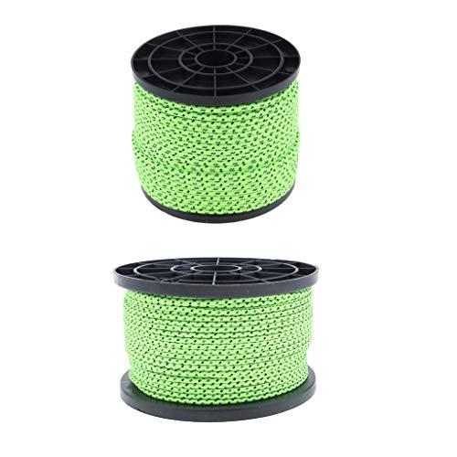 YIJU Refletivo Guyline Acampamento Corda Corda Cordão Varal - 2.5 milímetros de Diâmetro