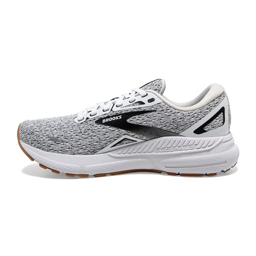 Brooks Women’s Adrenaline GTS 23 Supportive Running Shoe - White/Black - 10 Medium