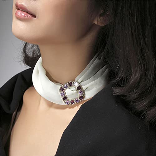 Broche boucle de foulard en soie à double usage pour fixer vos châles - 5