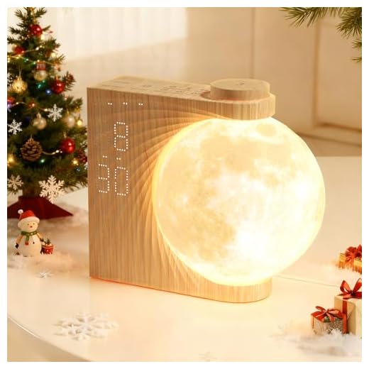 Sunrise Alarm Clocks for Heavy Sleepers,Night Lamp Clocks for Bedrooms with Moon Light,10 Light Effects,30/60/90 Timer,10 Sleep Nature Sounds,15 Ringtones,12 Volume Control with Snooze Function