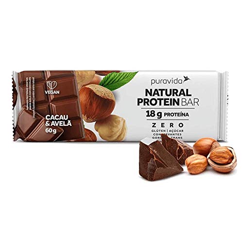 Puravida Barra de Proteína Natural Protein Bar Cacau & Avelã 60 g