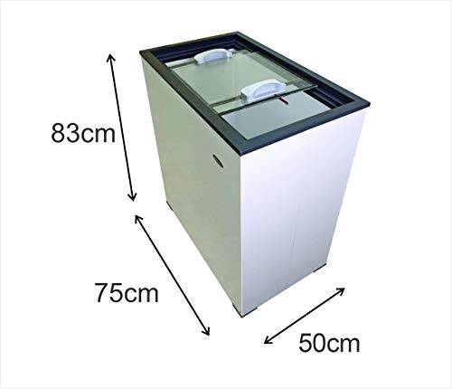 Freezer Horizontal 150 Litros Tampa de Vidro 220 Volts