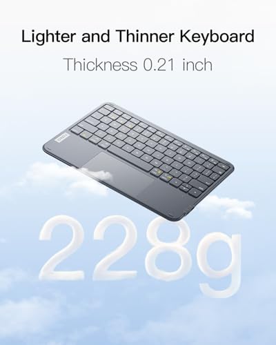 image for Inateck Bluetooth Keyboard with Touchpad, Ultra Slim and Portable Wire