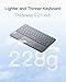 Inateck Bluetooth Keyboard with Touchpad, Ultra Slim and Portable Wireless QWERTY Keyboard, Compatible with Windows and iPad OS, KB01105